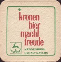 Beer coaster kronenbrau-rehau-1