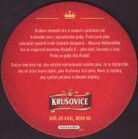 Beer coaster krusovice-114-zadek