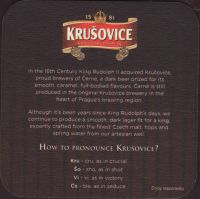 Beer coaster krusovice-119-zadek