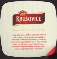 Beer coaster krusovice-123-zadek