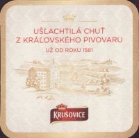 Beer coaster krusovice-131-zadek