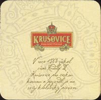 Beer coaster krusovice-14-zadek