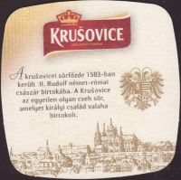 Beer coaster krusovice-145-zadek