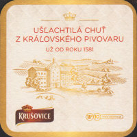 Beer coaster krusovice-154-zadek-small