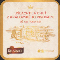 Beer coaster krusovice-154-zadek