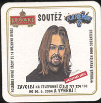 Beer coaster krusovice-16-zadek