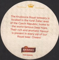 Beer coaster krusovice-166-zadek