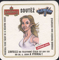 Beer coaster krusovice-17-zadek