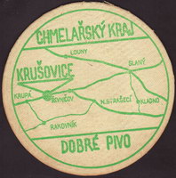 Beer coaster krusovice-74-zadek