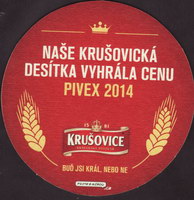 Beer coaster krusovice-83-zadek