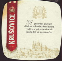 Beer coaster krusovice-89-zadek