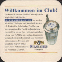 Beer coaster kulmbacher-165-zadek