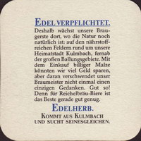 Beer coaster kulmbacher-48-zadek