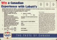 Beer coaster labatt-109-zadek