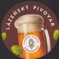 Beer coaster lazensky-pivovar-luhacovice-6-zadek