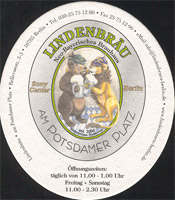 Pivní tácek lindenbrau-am-potsdamer-platz-1