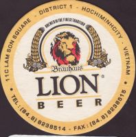 Beer coaster lion-brauhaus-2-oboje