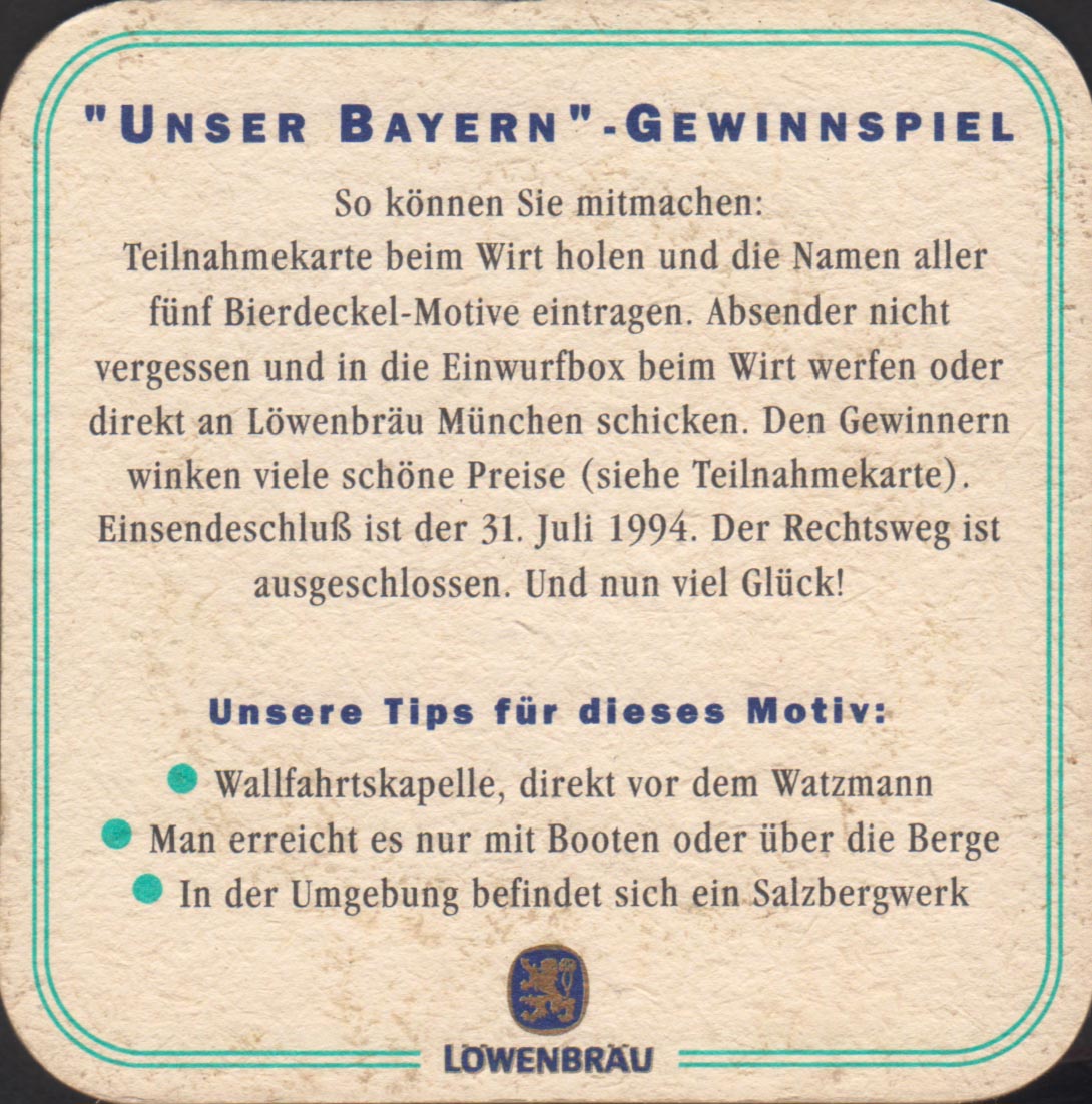 Beer coaster lowenbrau-30-zadek