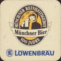 Beer coaster lowenbrau-65-zadek