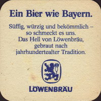 Beer coaster lowenbrau-66-zadek
