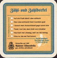 Beer coaster lowenbrauerei-aalen-1-zadek