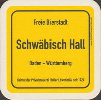 Beer coaster lowenbrauerei-hall-3-zadek