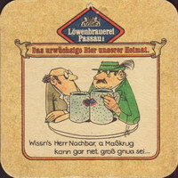 Beer coaster lowenbrauerei-passau-13-zadek