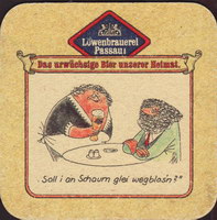 Beer coaster lowenbrauerei-passau-16-zadek