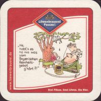 Beer coaster lowenbrauerei-passau-39-zadek