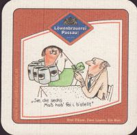 Beer coaster lowenbrauerei-passau-45-zadek