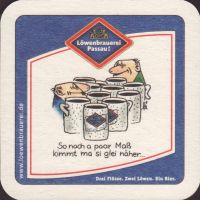 Beer coaster lowenbrauerei-passau-47-zadek