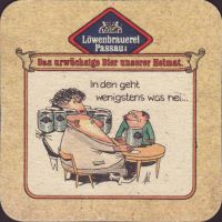 Beer coaster lowenbrauerei-passau-49-zadek