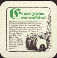 Beer coaster m-c-wieninger-31-zadek