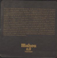 Beer coaster mahou-120-zadek