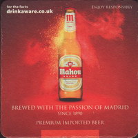 Beer coaster mahou-48-zadek