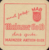 Beer coaster mainzer-aktien-bierbrauerei-1