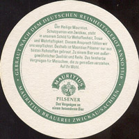 Beer coaster mauritius-brauerei-zwickau-2-zadek