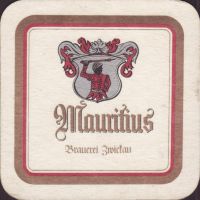 Beer coaster mauritius-brauerei-zwickau-21-oboje