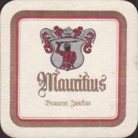 Beer coaster mauritius-brauerei-zwickau-21-oboje-small