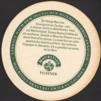 Beer coaster mauritius-brauerei-zwickau-24-zadek