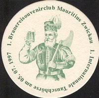 Beer coaster mauritius-brauerei-zwickau-4-zadek