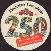 Beer coaster meckatzer-lowenbrau-14