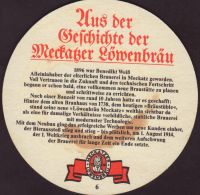 Beer coaster meckatzer-lowenbrau-18-zadek