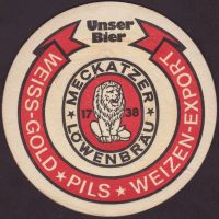 Beer coaster meckatzer-lowenbrau-28