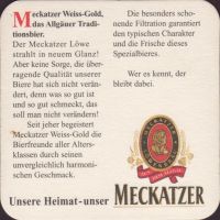 Beer coaster meckatzer-lowenbrau-30-zadek