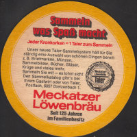 Beer coaster meckatzer-lowenbrau-39-zadek