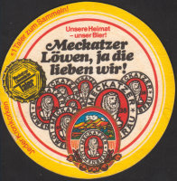 Beer coaster meckatzer-lowenbrau-40