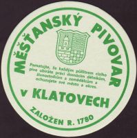 Pivní tácek mestansky-pivovar-klatovy-1