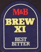 Vintage M&B Mitchell's and Butler's Brew XI Bitter bar drip towel 