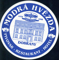 Beer coaster modra-hvezda-1